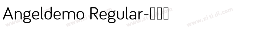 Angeldemo Regular字体转换